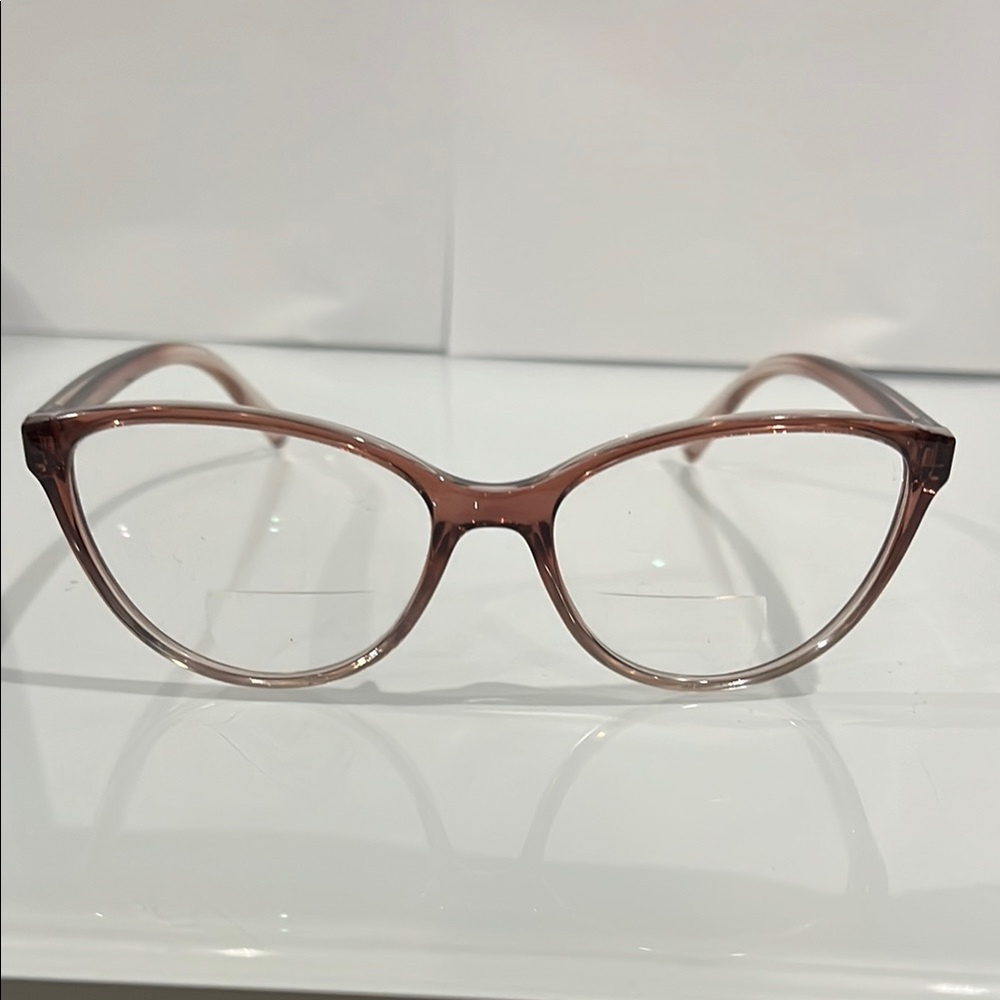 Armani Exchange Brown Cat-Eye Glasses
